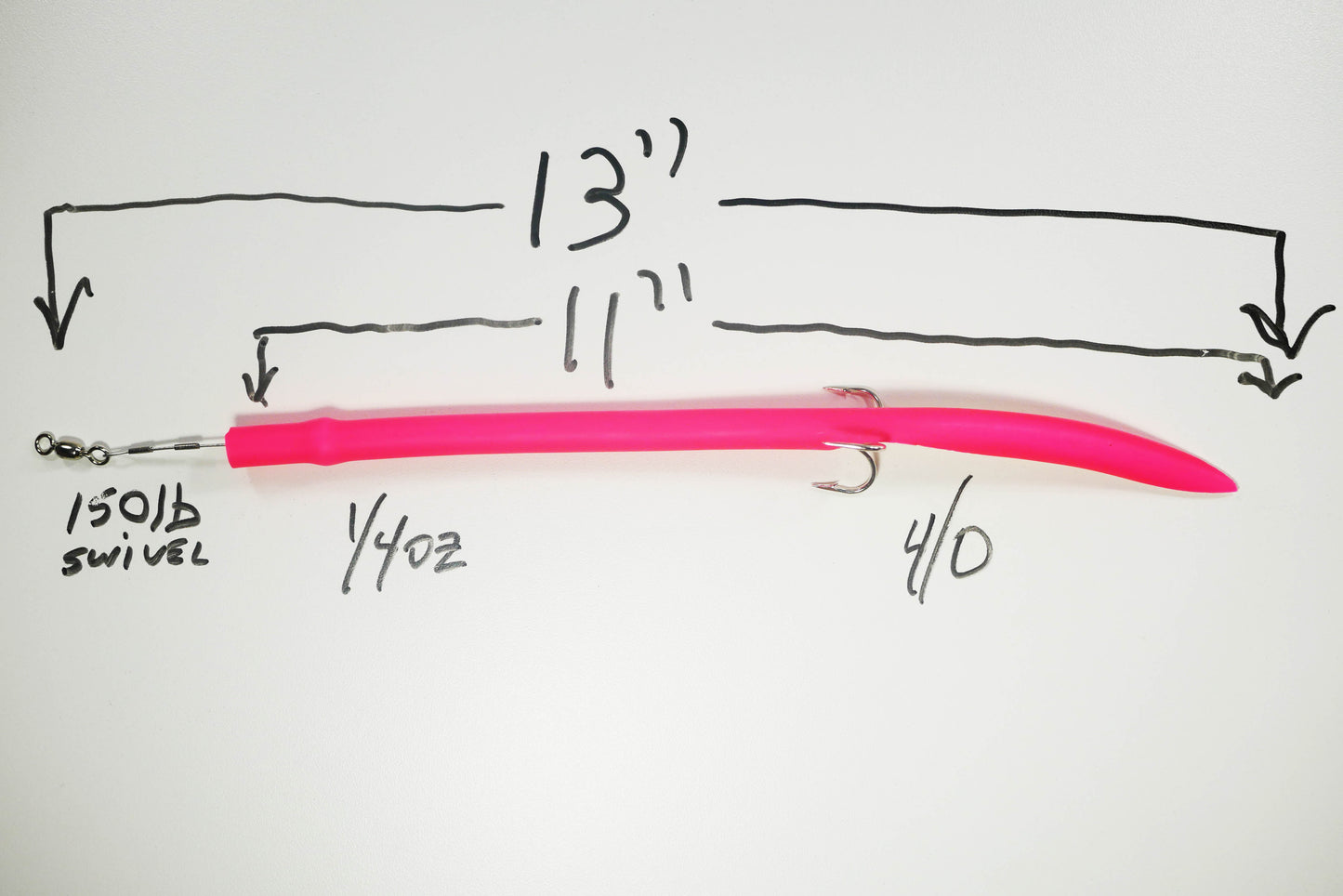 STUBBY PINK CLASSIC CUDA TUBES TREBLE HOOK - 2 or 5 Pack - FREE SHIPPING