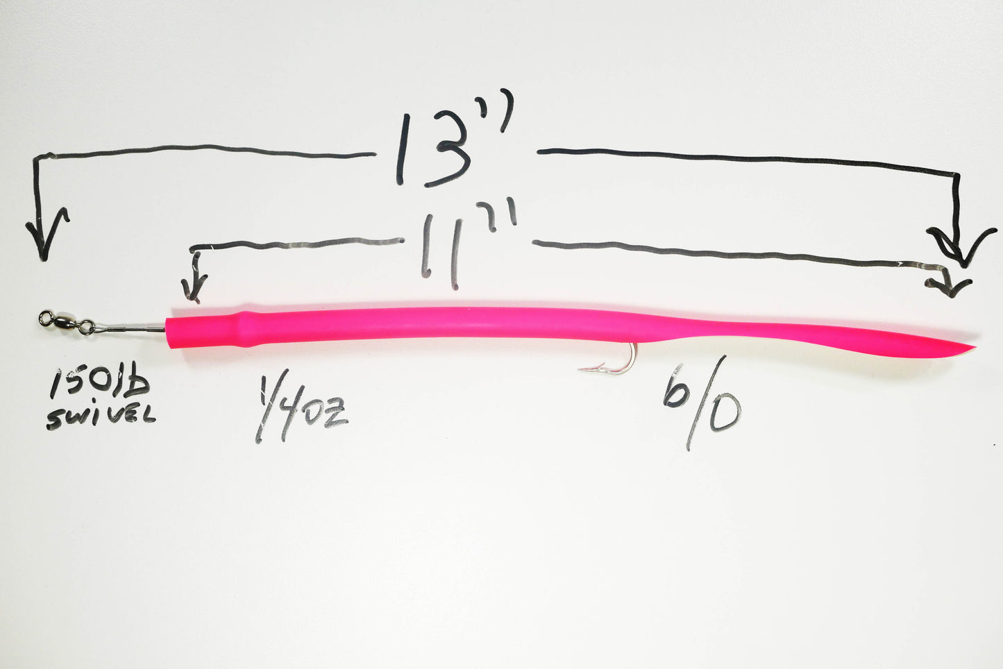 STUBBY PINK CLASSIC CUDA TUBES J-HOOK - 2 or 5 Pack - FREE SHIPPING