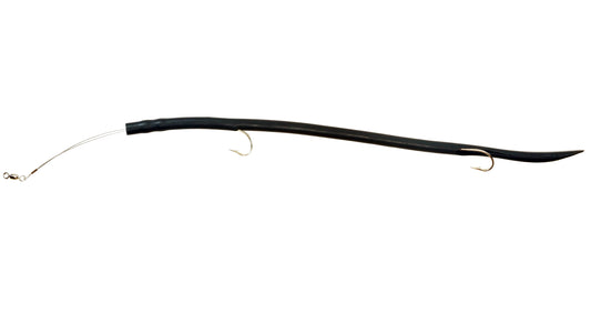 BLACK  CLASSIC CUDA TUBES (DOUBLE) J-HOOK - 2 or 5 Pack - FREE SHIPPING