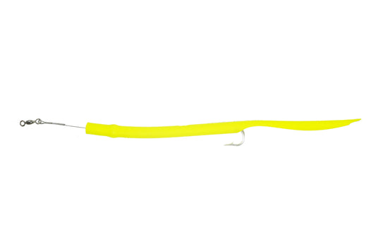 STUBBY CHARTREUSE CLASSIC CUDA TUBES J-HOOK - 2 or 5 Pack - FREE SHIPPING