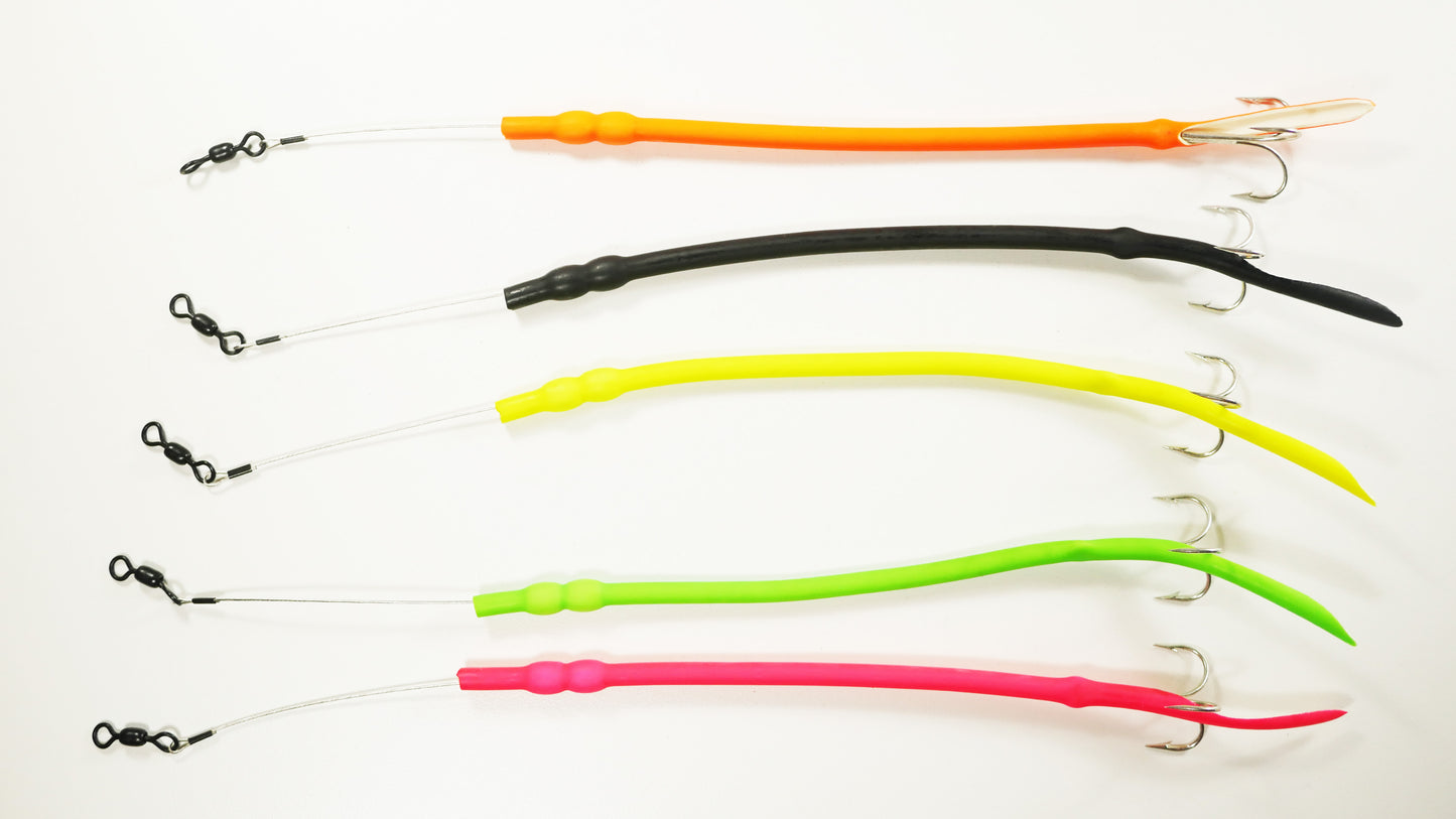 BABY CUDA TUBE TREBLE DOUBLE WEIGHTED (3-pack)(4-pack colors)(5-pack colors w/Black)